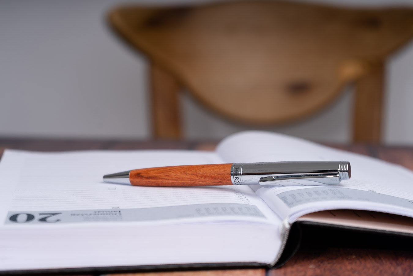 Hörner Legno Kugelschreiber schöner dokumentenechter stift